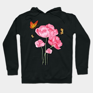 Flowers and butterfly Hoodie